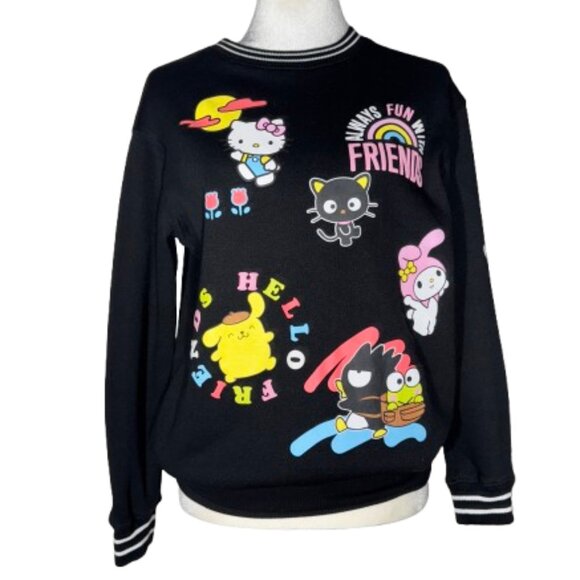 Hello Kitty Tops - Hello Kitty and Friends by Sanrio Multicolor Sweatshirt Size X-Small
